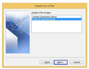 outlook data file